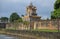 The ancient Western Gate of the Forbidden Purple City in Hue. Vietnam