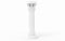 Ancient white column 3d render illustration on white background