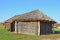 Ancient wicker barn with a straw roof