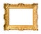 Ancient wide decorated baroque painting frame