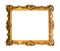 Ancient wide ornamental baroque painting frame