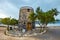 Ancient windmill on Kalydon Peninsula, Crete, Greece