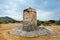 Ancient windmill on Kalydon Peninsula, Crete, Greece