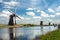 Ancient windmils near Kinderdijk, Netherlands