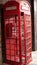 ancient wired coin telephone room box