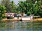 Ancient wooden boat at Alleppey Kerala houseboats Alappuzha Laccadive Sea southern Indian Kerala wooden houseboat