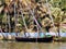 Ancient wooden boat Alleppey Kerala houseboats Alappuzha Laccadive Sea southern Indian state of Kerala