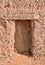 Ancient wooden door of Mud brick house in Sudan.