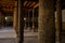 Ancient Wooden Juma Mosque with Curved Pillars of Itchan Kala, in the walled Old City of Khiva