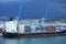 Ancona , Italy, Tuesday 5 July 2020 view of the city port from ship covid-19 season holidays high quality print