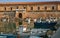 Ancona, Marche, Italy: the harbor for small fishing boats with the ancient building Mole Vanvitelliana