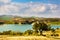 Andalucia hills with wind turbines, Spain