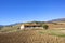 Andalucian landscape with old farm building