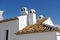 Andalusian rooftops in the Tourist Villa of Zagrilla Village near the town of Priego de Cordoba, Spain