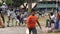 Andaman Islands Atlanta Point, people playing cricket