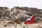 Andean mountain shelter, near to Glacier Volcano Nevado del Ruiz, in Los Nevados National Natural Park. Colombia