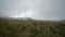 Andean paramo landscape on the slopes of the Pichincha volcano without people on a very cloudy day