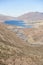 Andean scenery in Argentina, the Mendoza river flows through the mountains