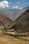 Andean Valley and Urubamba river