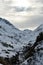 Andermatt in Autumn with snow Swiss swizerland alps