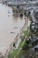 Andernach, Germany - 01 05 2024: Rhine flood at old town