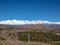 Andes mountaines with snow in Mendoza, Argentina