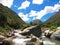 Andes mountains in Achibueno Valley, Linares, Maule, Chile