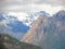 Andes Mountains landscape from Las vizcachas, Maule, Chile. Nature photography