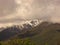 Andes Mountains landscape from Las vizcachas, Maule, Chile. Nature photography