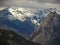 Andes Mountains landscape from Las vizcachas, Maule, Chile. Nature photography