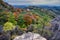 Andesite rocks of Sitno mountain during autumn