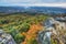 Andesite rocks of Sitno mountain during autumn