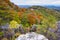 Andesite rocks of Sitno mountain during autumn