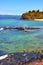 andilana beach seaweed in indian ocean madagascar