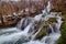 Andoin waterfalls in winter