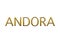 Andora golden letters, symbol on white background, 3D illustration