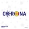 Andorra Coronavirus Typography. COVID-19 country banner