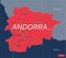 Andorra country detailed editable map