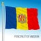 Andorra official national flag, Europe