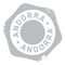 Andorra stamp rubber grunge