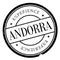 Andorra stamp rubber grunge
