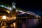 The Andreevsky Bridge in Moscow at night