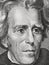 Andrew Jackson face on twenty dollar bill close up macro, 20 usd, united states money closeup