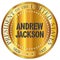 Andrew Jackson Gold Metal Stamp