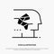 Android, Artificial, Brain, Human, Interface solid Glyph Icon vector