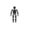 Android black glyph icon. Humanoid robot or synthetic organism. Innovation in technology. Sign for web page, app. UI UX GUI design