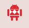 Android Icon Red Color Ranger Style