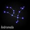 Andromeda Constellation with Beautiful Bright Star