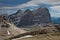 Andscape forest in trentino with dolomiti