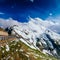 Andscape almost snow-capped mountain